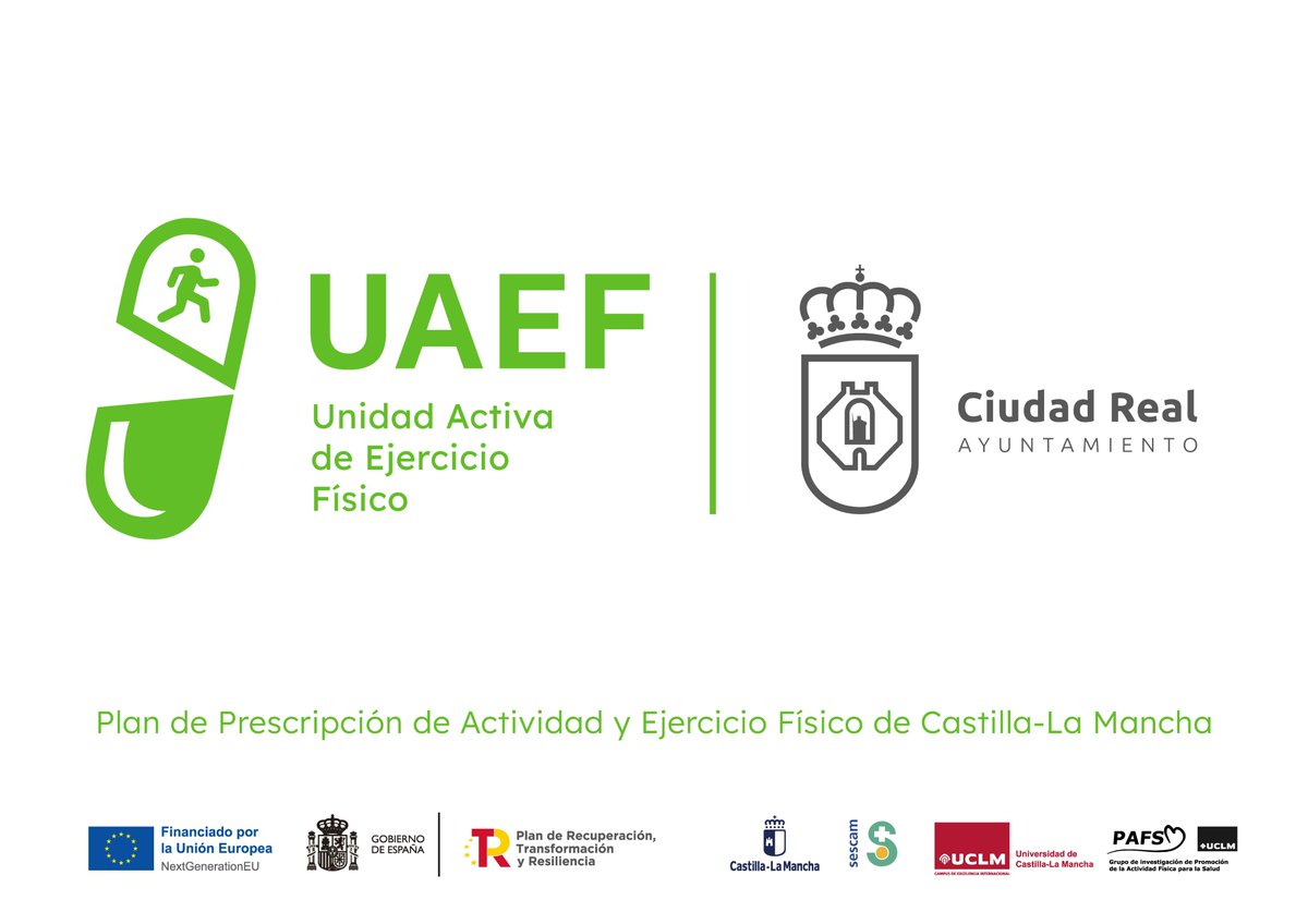 Grupo PAFS (@grupopafs) on Twitter photo Bienvenidos a la Unidad Activa de Ejercicio de #CiudadReal
Estamos disponibles en:
📌Quijote Arena. Calle Juan Ramón Jiménez. s/n.
🗓️Visítanos de Lunes a Viernes de 8 a 14 h.
Contacta 📩: uaefciudadreal@gmail.com
#UAEFCLM #TeEsperamos Bienvenidos a la Unidad Activa de Ejercicio de #CiudadReal
Estamos disponibles en:
📌Quijote Arena. Calle Juan Ramón Jiménez. s/n.
🗓️Visítanos de Lunes a Viernes de 8 a 14 h.
Contacta 📩: uaefciudadreal@gmail.com
#UAEFCLM #TeEsperamos