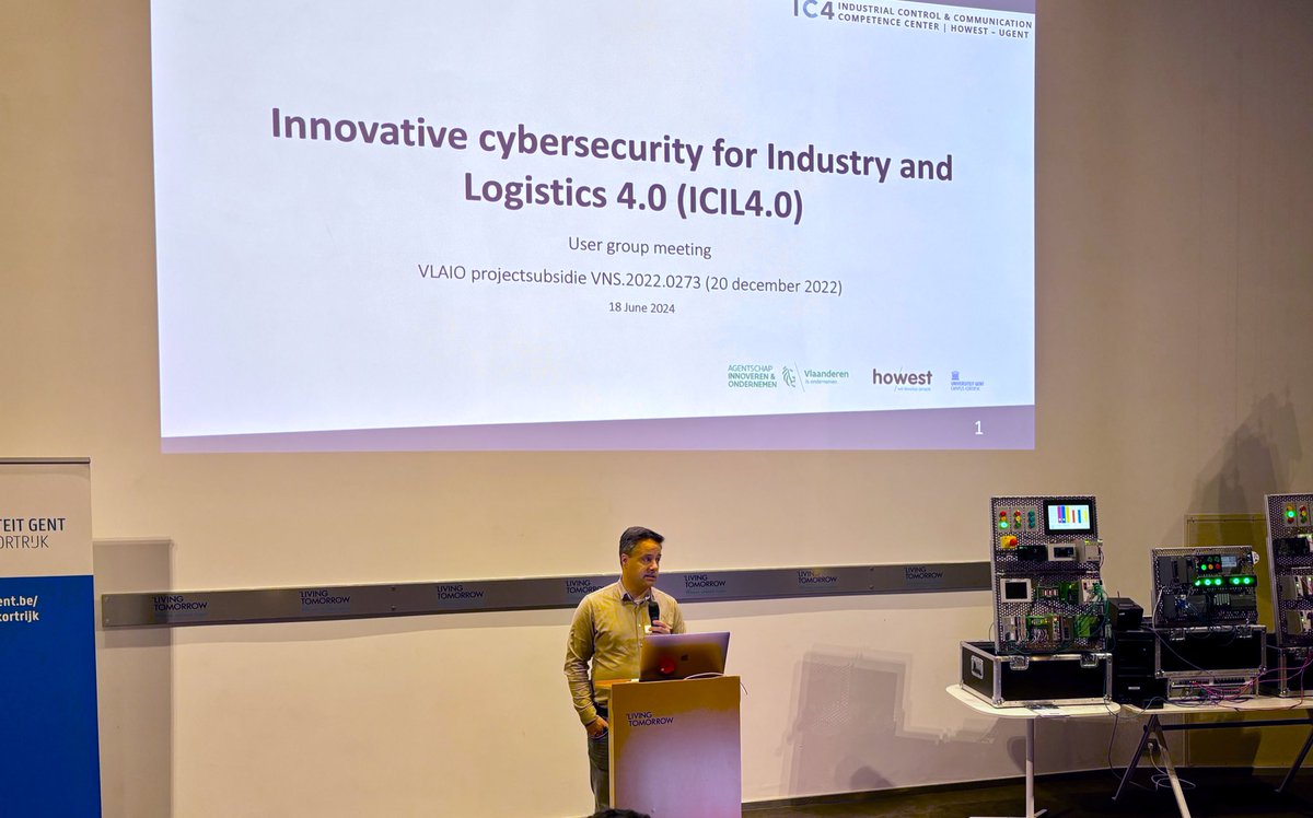 JohanVerschaeve's tweet image. In @stadVilvoorde @livingtomorrow voor het kennis- en netwerkevent van #Howest en #UGent - #VLAIO-project &quot;Innovatieve Cyberbeveiligingen voor Industrie en Logistiek 4.0 (ICIL4.0)”, #samenwerking #innovatie #cyberveiligheid