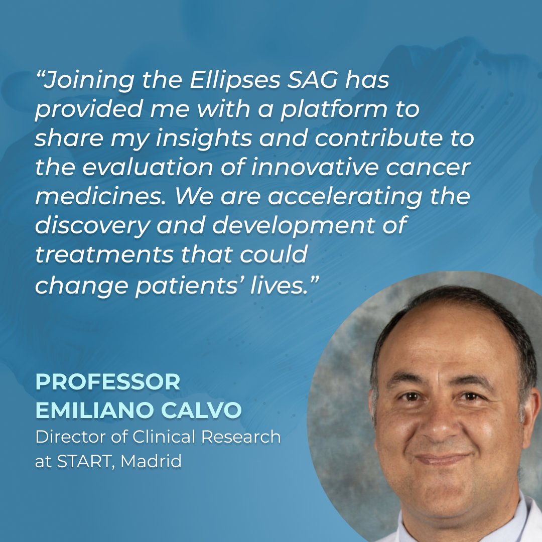 Introducing Professor <a href="/EmilianoCalvo_/">Emiliano Calvo</a>, Director of Clinical Research at START Madrid and a pivotal member of our Scientific Affairs Group (SAG) at Ellipses Pharma. His leadership in early-phase clinical drug development is driving innovation in oncology. #ClinicalResearch