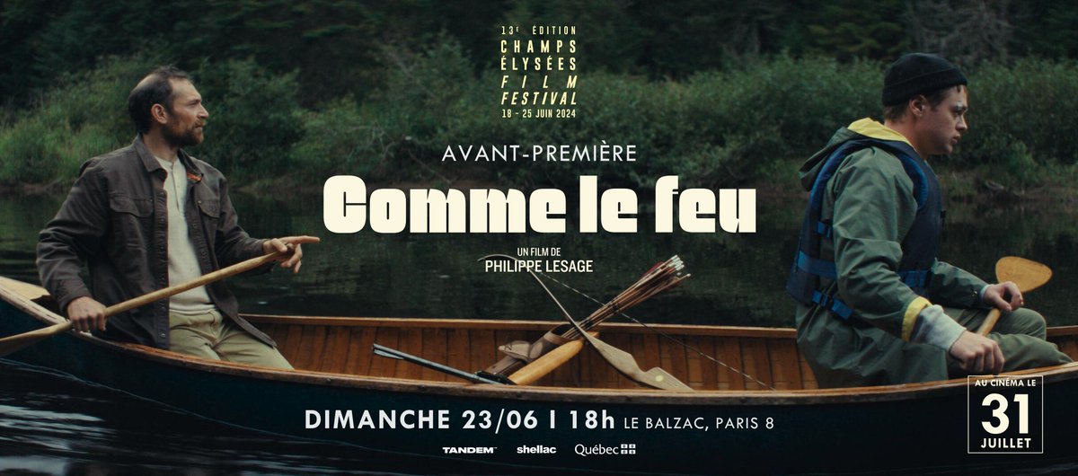 rendez-vous dimanche au @CEfilmfestival 🔥

𝘾𝙊𝙈𝙈𝙀 𝙇𝙀 𝙁𝙀𝙐 en avant-première et en présence d'Arieh Worthalter 🎟 t.ly/Ou-RY