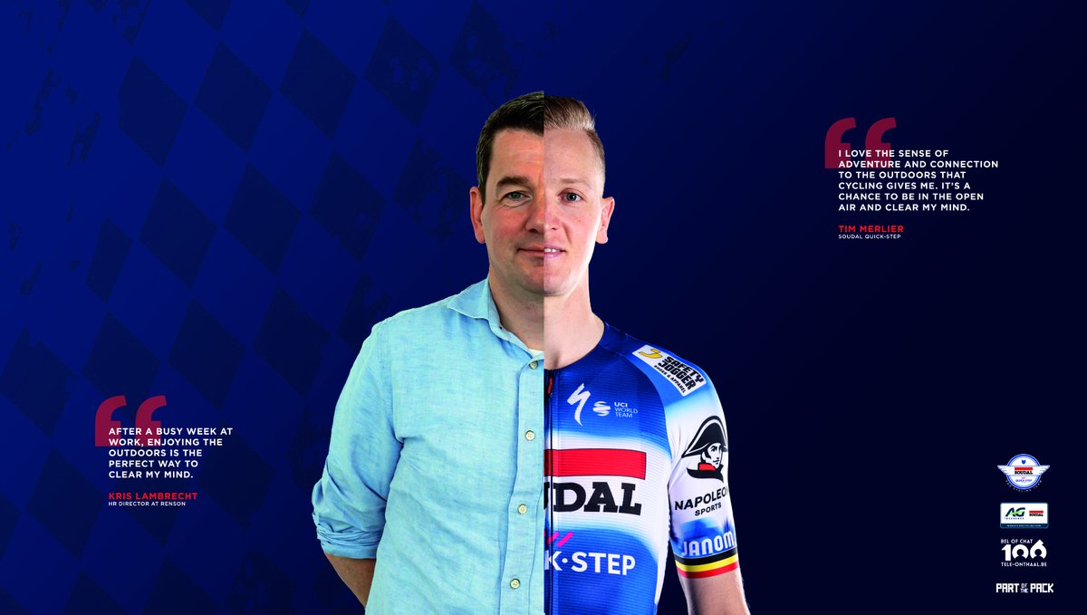 soudalquickstep's tweet image. We are delighted to announce that both our men’s and women’s team have again joined forces with @teleonthaal for the second part of our #PartOfThePack mental health awareness campaign.

Read more about it, here: soudal-quickstepteam.com/en/news/6599/s…