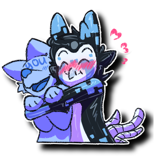 SiraWox's tweet photo. running another experiment with Twitter's algorithm:

sticker Raffle! 

all you have to do is :

🐾follow🐾
♻️retweet♻️
💜like💜

Picking the winner in two hours, dont take too long! :3🦑 https://t.co/DDRybn3ev4