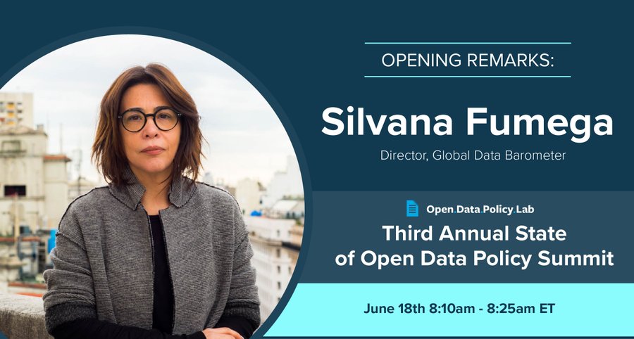 databarometer's tweet photo. 📢Happening today
📊 Is the momentum for open data fading, or are we on the brink of a new era?
Join the conversation to hear @SilvanavF's opening remarks at the State of Open Data Policy Summit.
Register: https://t.co/cGi4OXd724
#DataFuture #OpenData #GovLab @TheGovLab https://t.co/F3kQMNx8Dv