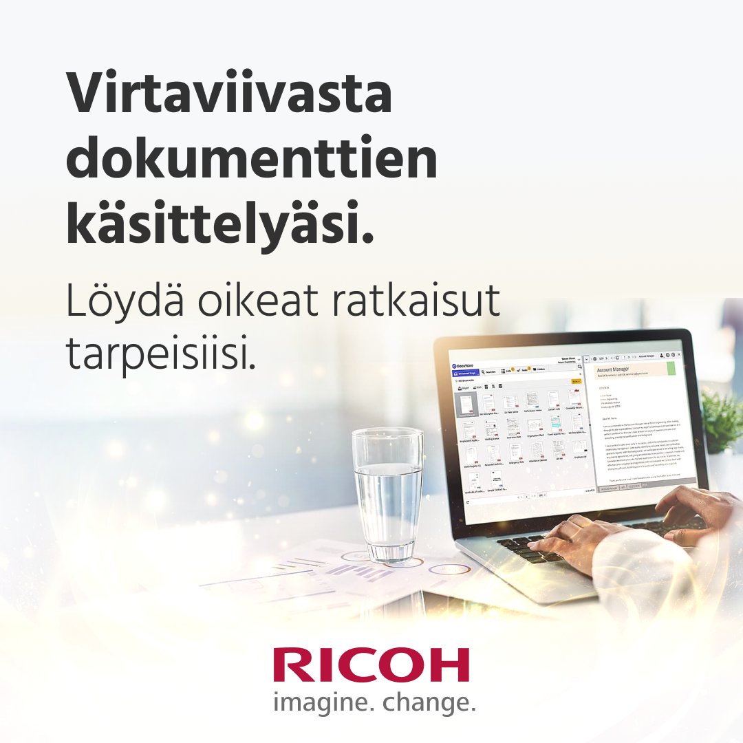 ricohfin's tweet photo. Tiesitkö, että DocuWare on Sähke2 sertifioitu?🧐 DocuWaren versio 7.9 sisältää SÄHKE2-vaatimusten mukaiset ominaisuudet ja se on tuotettu ja sitä ylläpidetään SÄHKE2-sertifiointivaatimusten mukaisesti.#Dokumenttienhallinta #DocuWare #LetPeopleSucceed https://t.co/hFg3CjV1eK