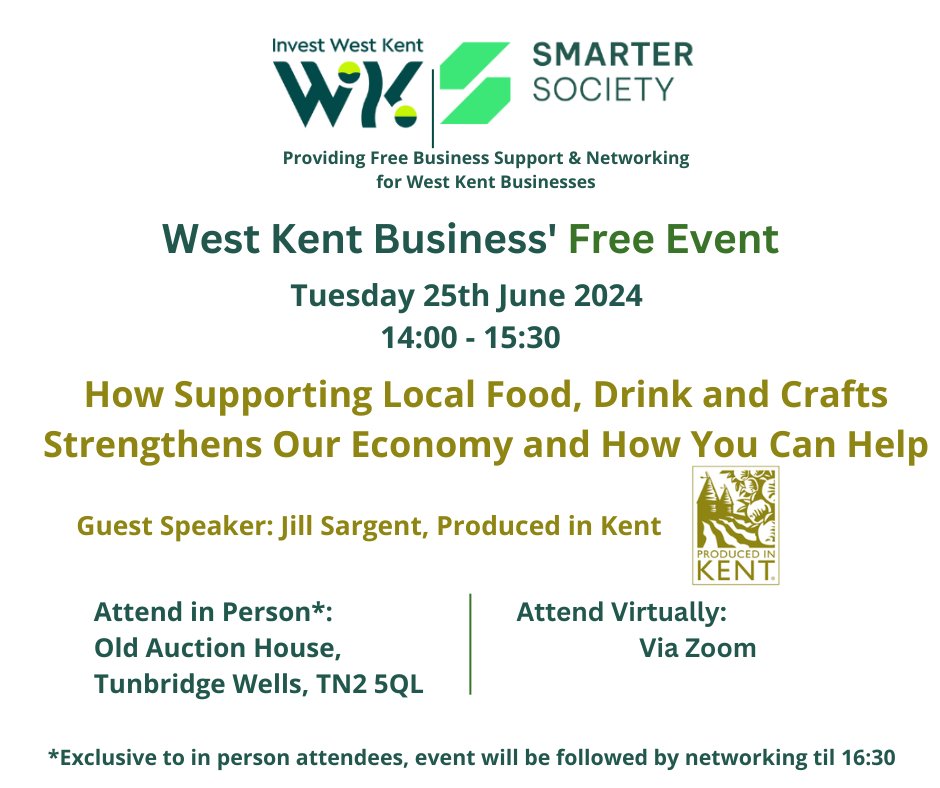 WestKentBusiness (@wkentbusiness) on Twitter photo Join <a href="/ProducedinKent/">Produced in Kent Ltd</a> at @Old Auction House on Tuesday 25th June to hear about buying local. To attend in person: zurl.co/iuyg or to attend online: zurl.co/0kLf. Can't wait!
#westkentbusiness #westkent #networking #sourcelocal ##helpkentbuylocal Join <a href="/ProducedinKent/">Produced in Kent Ltd</a> at @Old Auction House on Tuesday 25th June to hear about buying local. To attend in person: zurl.co/iuyg or to attend online: zurl.co/0kLf. Can't wait!
#westkentbusiness #westkent #networking #sourcelocal ##helpkentbuylocal