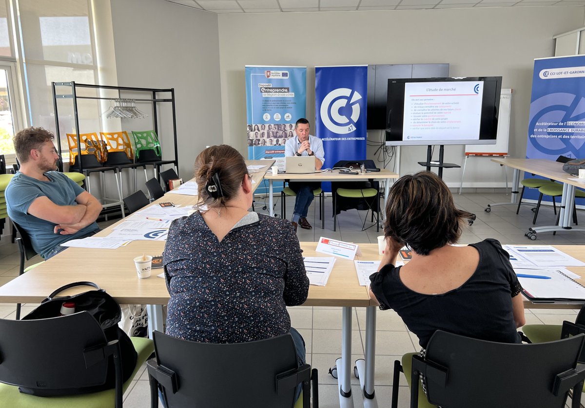 📸 Direct 
Cette semaine est dédiée à l'entrepreneuriat à la CCI de Lot-et-Garonne avec la formation "5 jours pour entreprendre". 

*** Inscription : 05 53 77 10 00 - com@cci47.fr
La session est éligible au CPF, l'inscription est obligatoire.

#entrepreneuriat