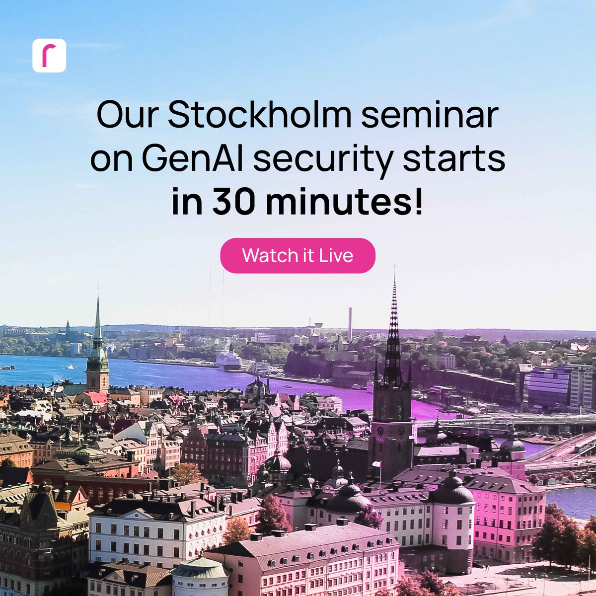 ReaktrAI's tweet image. Watch Reaktr’s Stockholm seminar live: ow.ly/AXnX50SkBu7

#GenerativeAI #LLM #SecAi