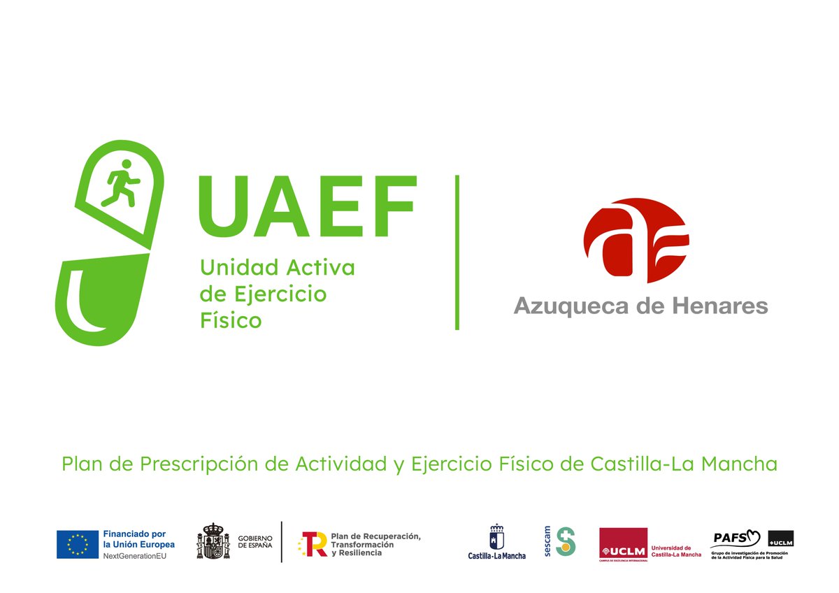 Grupo PAFS (@grupopafs) on Twitter photo Bienvenidos a la Unidad Activa de Ejercicio de #AzuquecaDeHenares
Estamos disponibles en:
📌Pabellón Polideportivo. Ciudad de Azuqueca. Calle Ana María Matute. Nº1.
📌Polideportivo La Paz. Carretera Alovera. nº31.
Contacto 📩: uaefazuquecadehenares@gmail.com
#UAEFCLM Bienvenidos a la Unidad Activa de Ejercicio de #AzuquecaDeHenares
Estamos disponibles en:
📌Pabellón Polideportivo. Ciudad de Azuqueca. Calle Ana María Matute. Nº1.
📌Polideportivo La Paz. Carretera Alovera. nº31.
Contacto 📩: uaefazuquecadehenares@gmail.com
#UAEFCLM