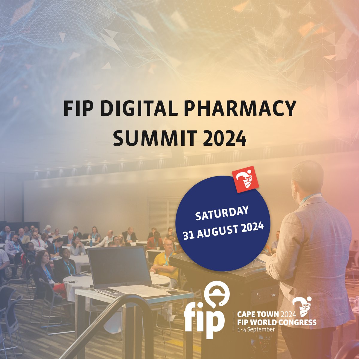 FIP_org's tweet photo. Join this summit on 31 August at 9:00 SAST to explore the rapid progress occurring at the crossroads of health care and technology, encompassing telehealth, telepharmacy, digital medicine and artificial intelligence (AI): https://t.co/BaO2gnTfBZ https://t.co/fgKQc9WUbu