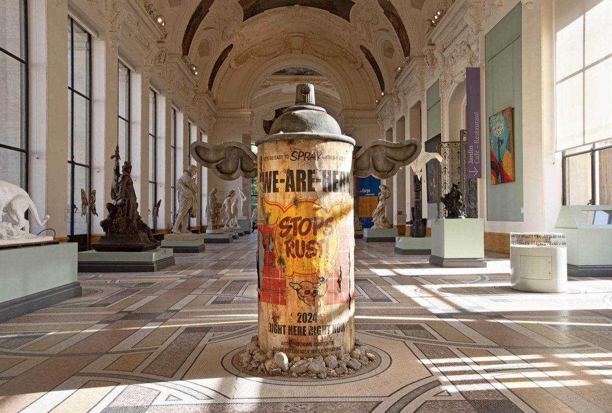 PetitPalais_'s tweet photo. 💥 We Are Here | D*Face, Here to Spray

👉 Un parcours #streetart gratuit en dialogue avec les collections du #PetitPalais !

Avec la galerie @g_itinerrance https://t.co/RwGA9V46Vz