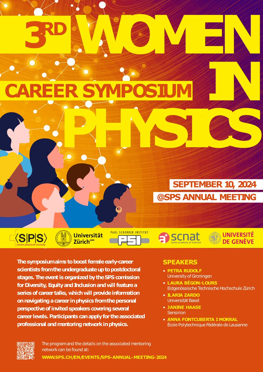 UZH Physik-Institut (@uzhphysics) on Twitter photo 👩🔬Join us on Sep 10 for the 3rd Women in Physics Career Symposium! Connect, network, and gain insights from successful women physicists. Open to all early career scientist‼️#WomenInScience
Sponsored by Swiss Physical Society <a href="/UZH_en/">University of Zurich</a> <a href="/PSIch_en/">PSI Paul Scherrer Institut</a> <a href="/unige_en/">UNIGE_en</a> <a href="/scnatCh/">SCNAT</a> 👩🔬Join us on Sep 10 for the 3rd Women in Physics Career Symposium! Connect, network, and gain insights from successful women physicists. Open to all early career scientist‼️#WomenInScience
Sponsored by Swiss Physical Society <a href="/UZH_en/">University of Zurich</a> <a href="/PSIch_en/">PSI Paul Scherrer Institut</a> <a href="/unige_en/">UNIGE_en</a> <a href="/scnatCh/">SCNAT</a>