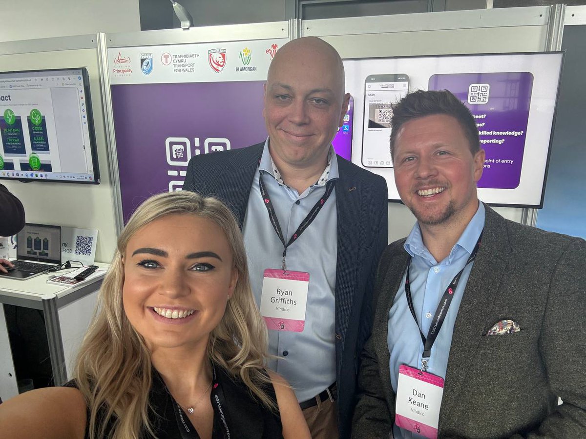 We’ve arrived for day one of the <a href="/stadiumbusiness/">TheStadiumBusiness</a>  Summit 🏟️💜

If you’re at the event, stop by our (very purple, naturally) stand to say hi to <a href="/VindicoRy/">Ryan Griffiths</a>, Meg, and Dan 🙌

You can also catch Dan on stage later, where he’ll be officially unveiling SWAPP 3.0 📲🌟

#SBS24 | #Tech