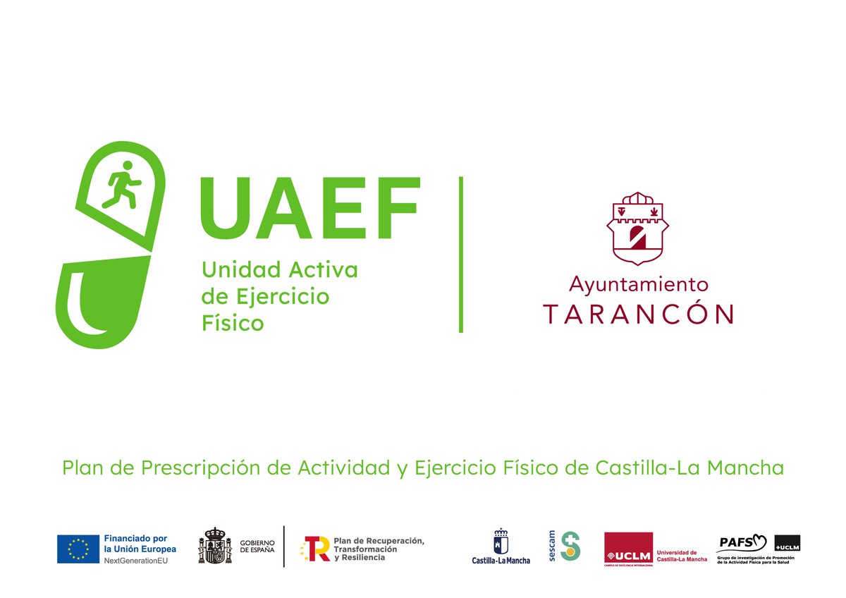 Grupo PAFS (@grupopafs) on Twitter photo Bienvenidos a la Unidad Activa de Ejercicio de #Tarancón
Estamos disponibles en:
📌Biblioteca Municipal. Calle San Isidro, s/n
🗓️Visítanos de Lunes a Jueves de 8 a 15:30h
Contacta 📩: uaeftarancon1@gmail.com
#UAEFCLM #TeEsperamos Bienvenidos a la Unidad Activa de Ejercicio de #Tarancón
Estamos disponibles en:
📌Biblioteca Municipal. Calle San Isidro, s/n
🗓️Visítanos de Lunes a Jueves de 8 a 15:30h
Contacta 📩: uaeftarancon1@gmail.com
#UAEFCLM #TeEsperamos