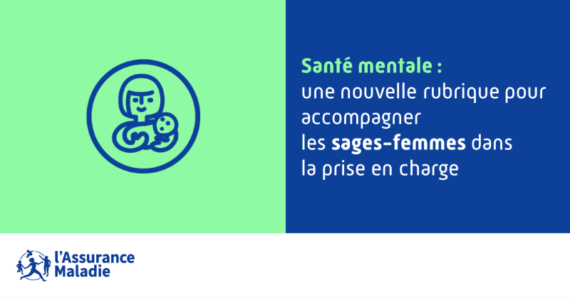 Assur_Maladie's tweet photo. #SantéMentale | Le rôle des #SagesFemmes est essentiel dans la #prévention et la détection de la #dépression périnatale.

Pour les accompagner et les informer, l’Assurance Maladie a souhaité mettre à leur disposition une nouvelle rubrique « Santé mentale et maternité » ⤵️