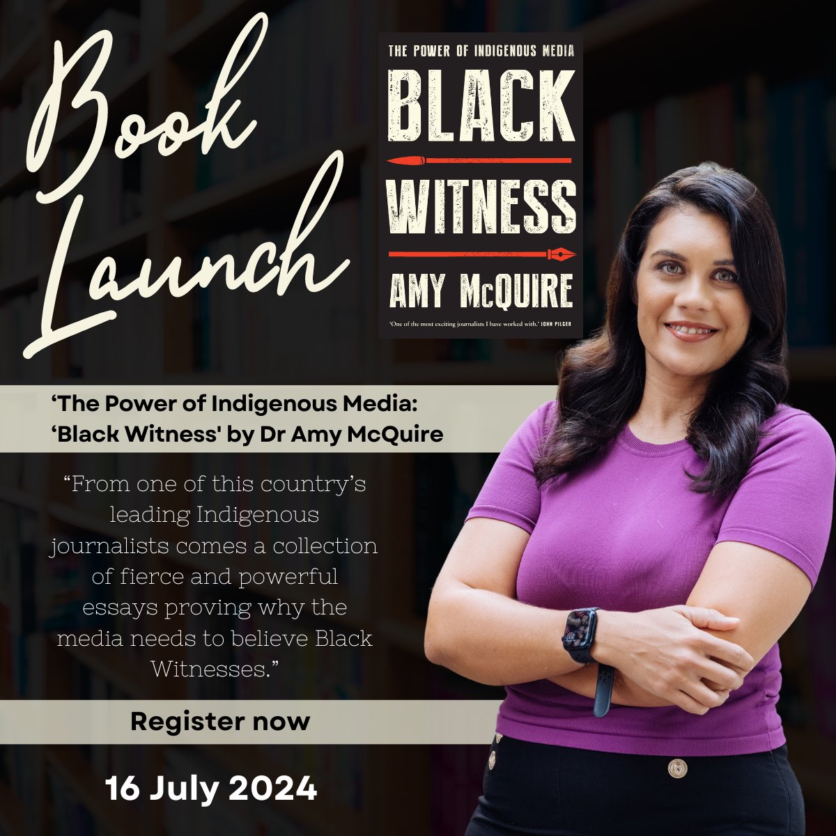 QUT Carumba Institute (@carumbaqut) on Twitter photo Book Launch Alert: Join QUT postdoctoral fellow, Dr <a href="/amymcquire/">Amy McQuire</a> for the launch of her debut non-fiction text ‘The Power of Indigenous Media: Black Witness’ in conversation with Professor Chelsea Watego.
Hurry you don’t want to miss this!
Register here: events.humanitix.com/book-launch-th… Book Launch Alert: Join QUT postdoctoral fellow, Dr <a href="/amymcquire/">Amy McQuire</a> for the launch of her debut non-fiction text ‘The Power of Indigenous Media: Black Witness’ in conversation with Professor Chelsea Watego.
Hurry you don’t want to miss this!
Register here: events.humanitix.com/book-launch-th…