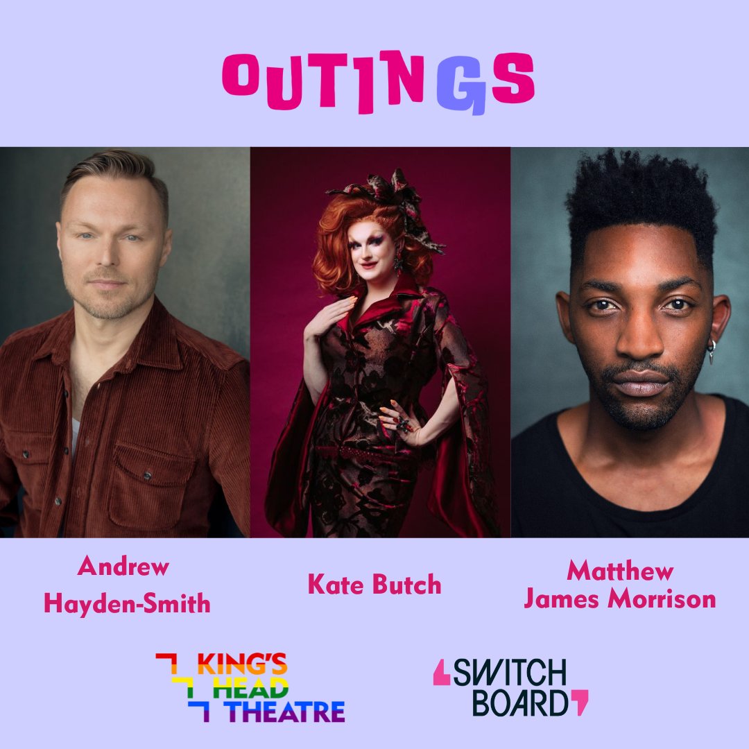 Join <a href="/thekatebutch/">Kate Butch</a>, <a href="/AndrewHaydSmith/">Andrew Hayden-Smith</a> and <a href="/matt_james_morr/">Matthew Morrison</a> for a Pride Month fundraiser with intimate show OUTINGS 💖
📅 21 June, 7pm at <a href="/KingsHeadThtr/">King's Head Theatre</a> London
🌈 Proudly fundraising for <a href="/switchboardLGBT/">Switchboard</a> 
Tickets: buff.ly/4cnEzSb
#ad
