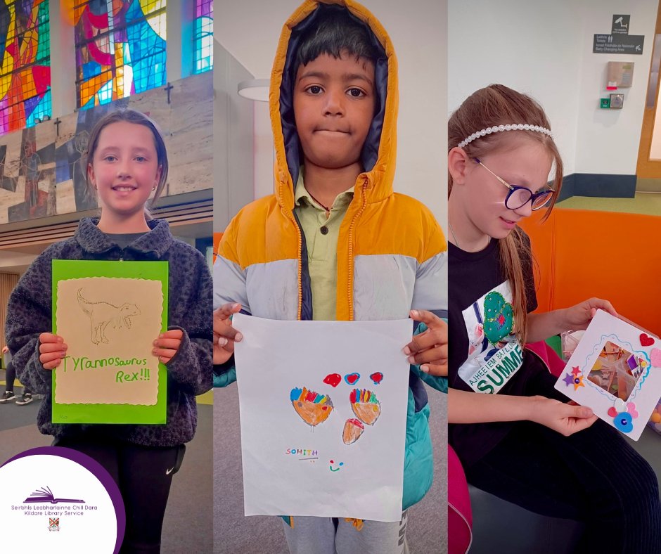 kildarelibrary's tweet photo. Check out these fantastic pictures of our Drop-in, Art Attack session for #CruinniúnanÓg here at #AthyLib
The children were able to unleash, their creative sides to sketch, draw, cut and stick!
All to see where their artistic skills took them! https://t.co/uaUloOb9SF
