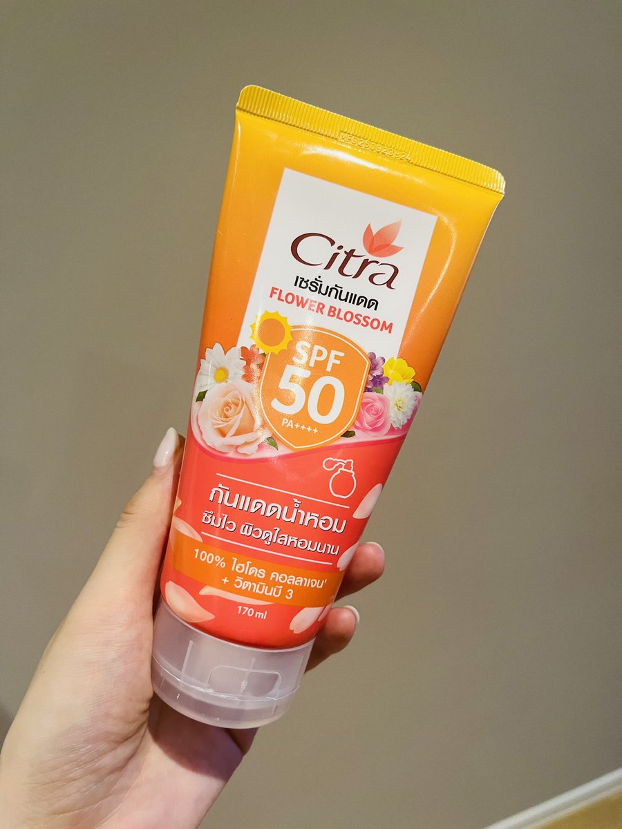 タイで買える日焼け止めボディセラムレビュー🇹🇭 ・Citra FLOWER