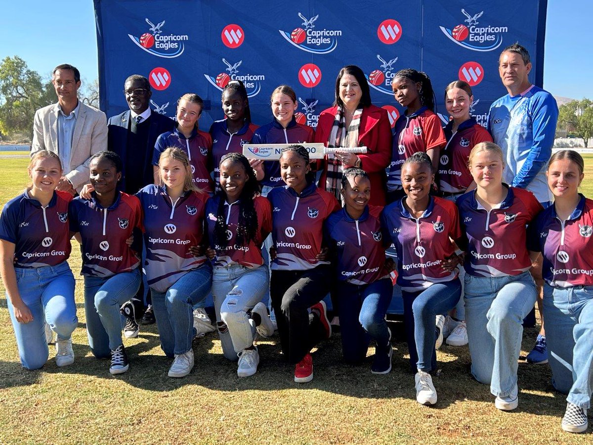 GroupCapricorn's tweet image. Capricorn Group, Capricorn Asset Management and Capricorn Private Wealth announced the expansion of their sponsorship agreement with Cricket Namibia to include the Under-19 Women’s Cricket Team. Read more at bit.ly/3XnH4Q9

#MakePositiveChanges
