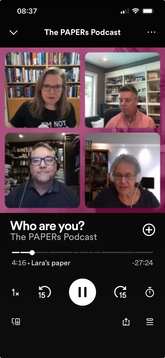 PapersPodcast's tweet image. Want to be a part of our learning journey? Today we released our pilot episode on video.
Ep57 is nos live for video on Spotify.
Feedback on production please!
spoti.fi/3z7wylU
#colearning #agileprocess