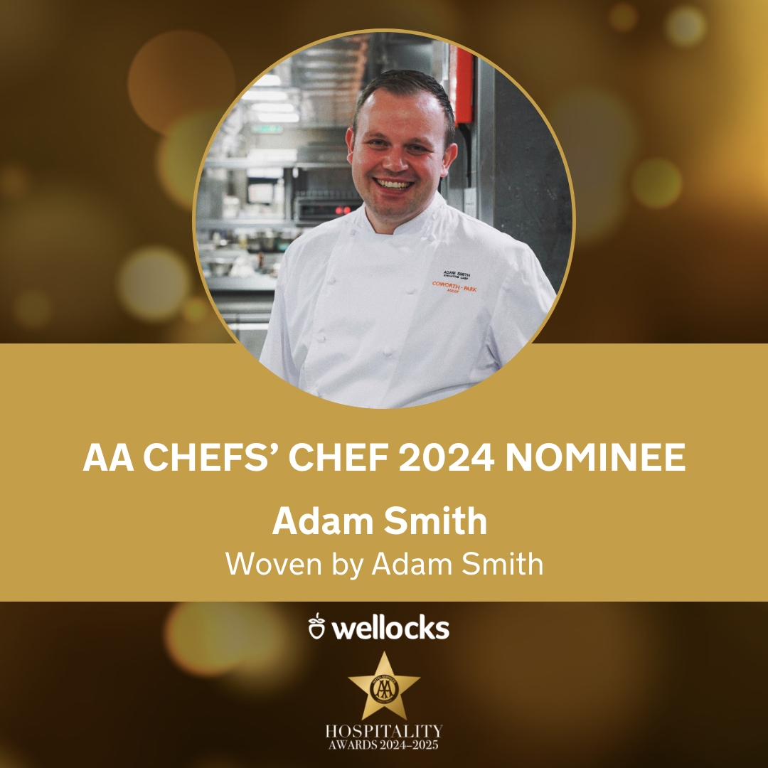 Congratulations <a href="/chefsmith1987/">Adam Smith</a> <a href="/CoworthParkUK/">Coworth Park</a> on being shortlisted for the AA Chefs' Chef of the Year Award 2024!👏⭐️

Find out who will be crowned Chefs' Chef 2024 at the AA Hospitality Awards on 23 September 2024.

Get your #AAawards tickets 👉 bit.ly/3wVC4ri