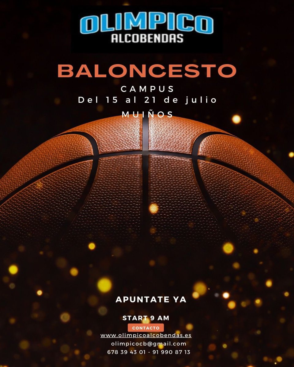 🚨CAMPAMENTO 2024🚨
Campus de verano de baloncesto y multi aventuras del 15 al 21 de Julio en Muiños, Orense.
El mejor plan para tu verano. ¡No lo dudes y apúntate!🏀‼️
Os esperamos a todos!!🏕️🏀
🔗Más información en nuestra página web (link en bio) 
#SomosOlimpico #summercamp