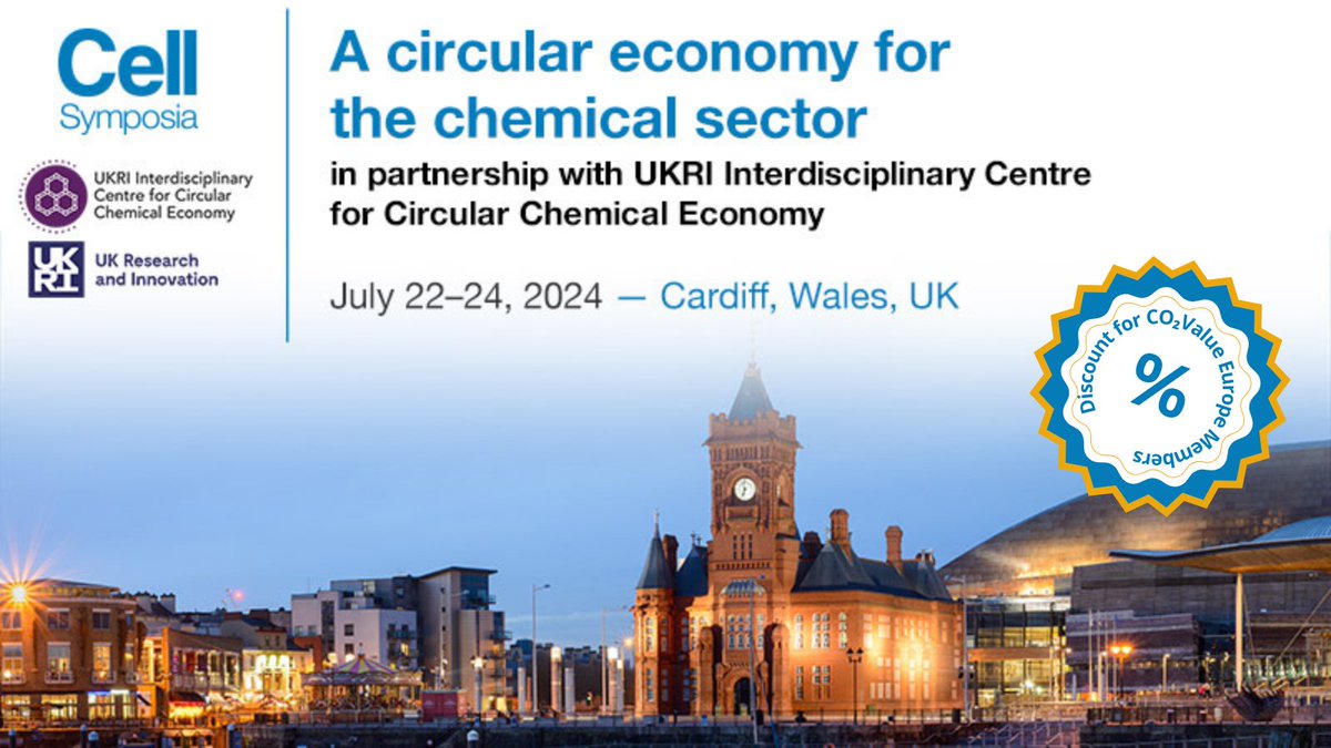 CO₂ Value Europe (@co2valueeu) on Twitter photo The #CellSymposia 2024 is around the corner! Join the discussion on the chemical sector's transformation for an innovative, circular & sustainable future.
Our Scientific Director, <a href="/cjsapart/">Célia Julia Sapart</a>, will be speaking in Session 1 on July 22, at 2:30 pm.
Info ➡️ bit.ly/3zf3Rn2. The #CellSymposia 2024 is around the corner! Join the discussion on the chemical sector's transformation for an innovative, circular & sustainable future.
Our Scientific Director, <a href="/cjsapart/">Célia Julia Sapart</a>, will be speaking in Session 1 on July 22, at 2:30 pm.
Info ➡️ bit.ly/3zf3Rn2.