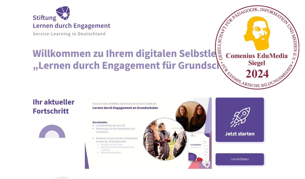 Lokando AG (@lokandoag) on Twitter photo 🎉Der in Zusammenarbeit mit uns entstandene #Selbstlernkurs „Lernen durch Engagement für Grundschulen“ der <a href="/StiftungLdE/">Stiftung Lernen durch Engagement</a> erhält das Comenius-EduMedia-Siegel 2024.🎉
Hier gehts zum Kurs: servicelearning.lokando.com/kurse/lde-fuer…
#DigitaleBildung #eLearning #Grundschule 🎉Der in Zusammenarbeit mit uns entstandene #Selbstlernkurs „Lernen durch Engagement für Grundschulen“ der <a href="/StiftungLdE/">Stiftung Lernen durch Engagement</a> erhält das Comenius-EduMedia-Siegel 2024.🎉
Hier gehts zum Kurs: servicelearning.lokando.com/kurse/lde-fuer…
#DigitaleBildung #eLearning #Grundschule