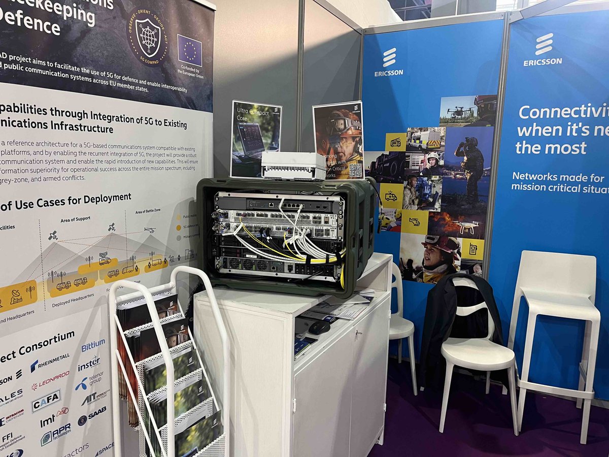 CPCases's tweet image. CP Cases Amazon Racks combine the tough resilience of a rotomoulded double lid rack case with a lightweight 19” chassis and a unique elastomeric suspension system.
Here&apos;s one in use by Ericsson&apos;s electronics at #Eurosatory2024.
#ruggedisedcases #serverracks #19inchracks