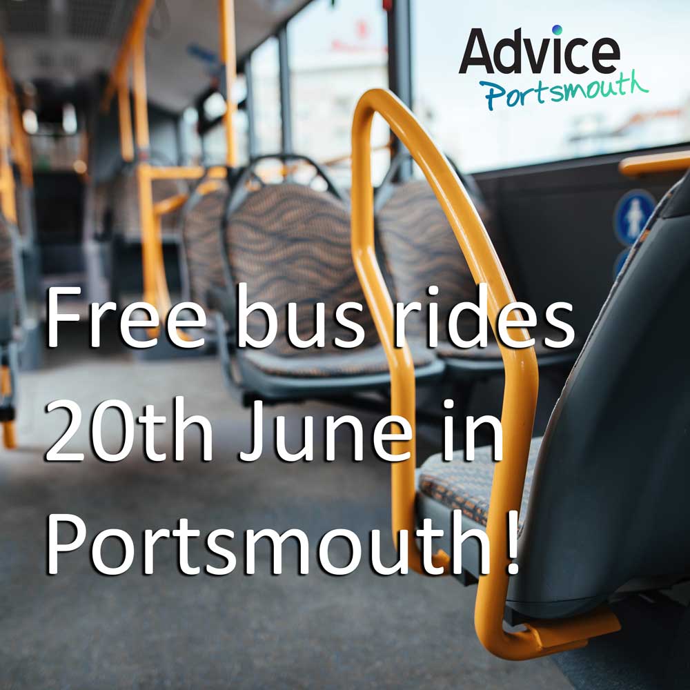 Take the bus for FREE on 20 June for Clean Air Day in #Portsmouth. Anyone starting their bus journey in Portsmouth can catch the bus for free! (park and ride excluded) Read more ow.ly/6hoH50SkE75