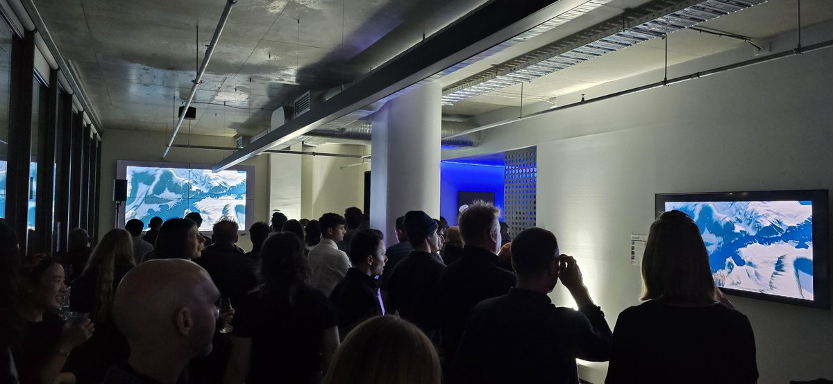 An absolutely amazing night <a href="/0xUpside/">Upside</a> for the launch of 'Valleys' by <a href="/ArtsiX_official/">Beth Temperley</a> 🔥🙌🔥

Shout out the Beth, Kav, <a href="/natehillphoto/">Nate Hill</a> <a href="/GregOakford/">Greg</a> <a href="/eyediazman/">👀Eye Diaz Man</a> <a href="/A_Giant_Swan/">Giant Swan 🦢</a> <a href="/joychiangart/">Joy Chiang Art</a> &amp; all artists involved! 

And it's only Tuesday night! 💜