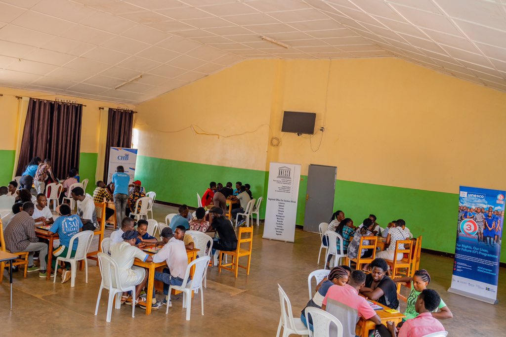 chbrwanda's tweet photo. With support from @UnescoEast #03Program, we conducted refresher training of 50 peer educators from @Gasabo_District at Kabuga YEGO centers using YAhealth games! 

We also provided #YAhealthGames to ensure that youth who visit YEGO center get infos via youth-friendly learning way https://t.co/BsTd4QzPdk