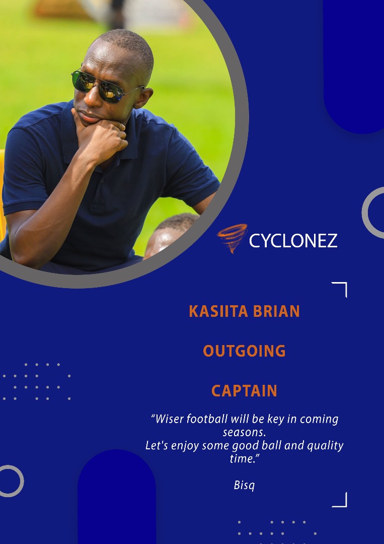 After 2 incredible years as our on-field captain, Kasiita Brian will be stepping down. He led us to victory in the TSL Memorial Cup. Thank you for your outstanding leadership and hard work <a href="/kasiita_bSk/">Bisk</a>  We look forward to an exciting season with you!  #ThankYouBisk #YaCycloneYa
