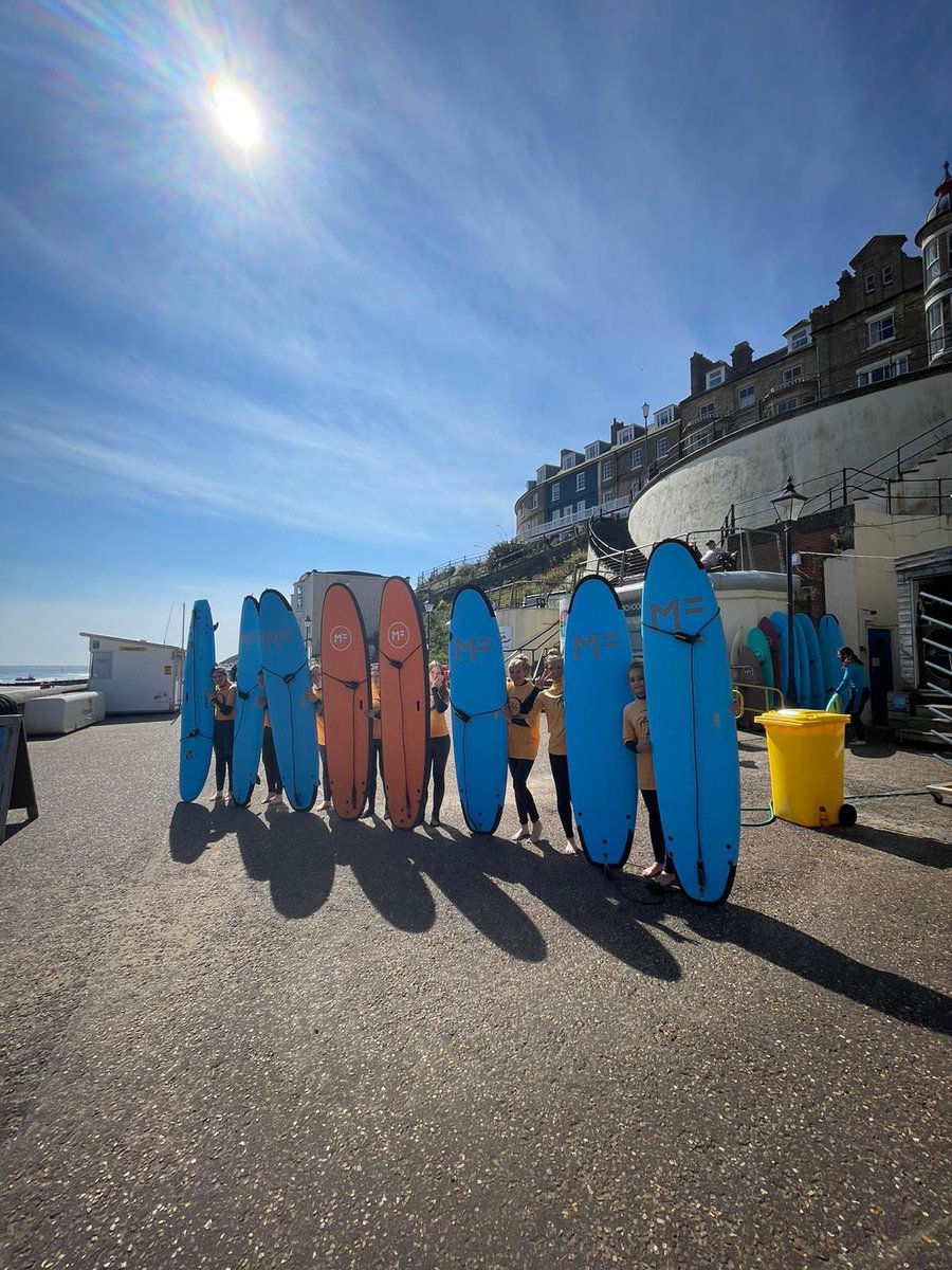 Wet &amp; Wild underway surfing <a href="/cromer/">Charlie R</a> 🏄🌊🏄‍♀️ what a day for it <a href="/tsas_norwich/">Thorpe St Andrew School and Sixth Form</a> ☀️