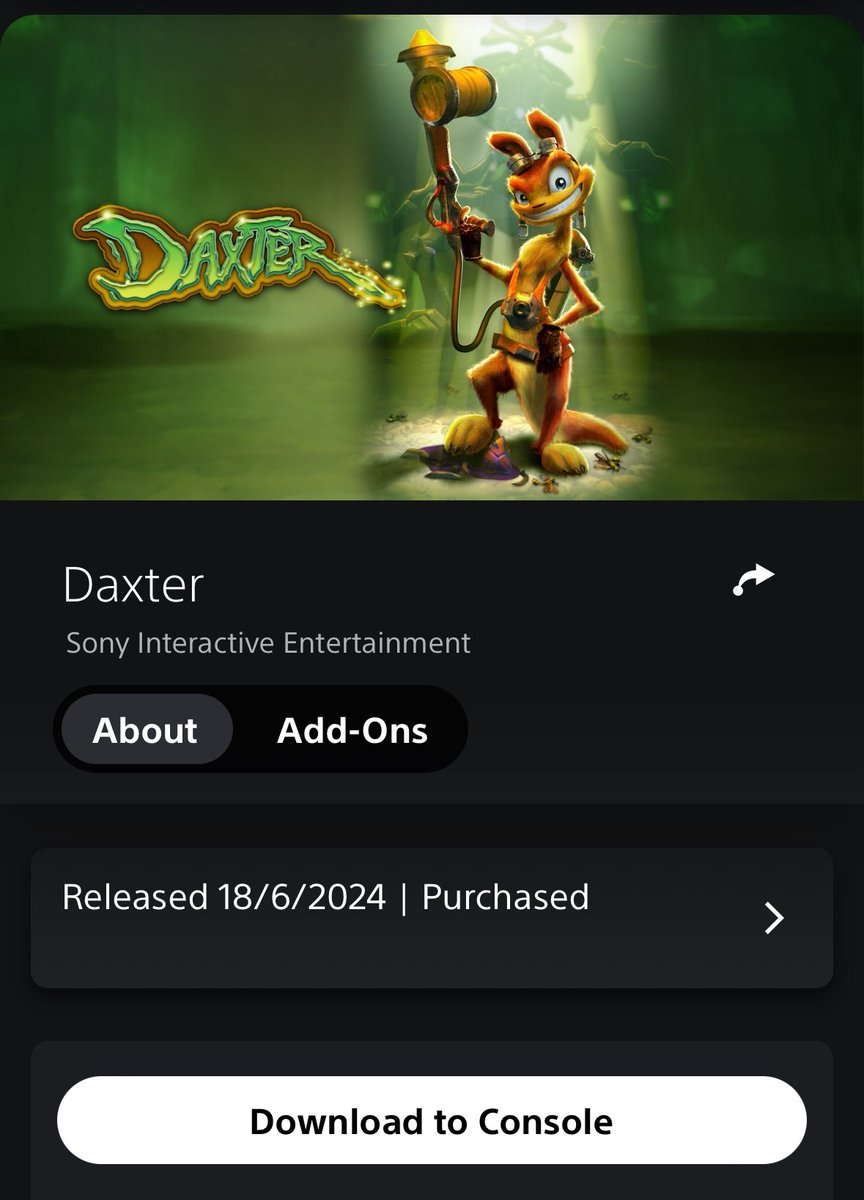 thegamersjoint's tweet photo. Daxter is now available to purchase on PS5/4! 

That completes the entire Jak &amp; Daxter series on modern consoles, I didn’t think we’d see the day 🔥 https://t.co/rhbzCkFz14