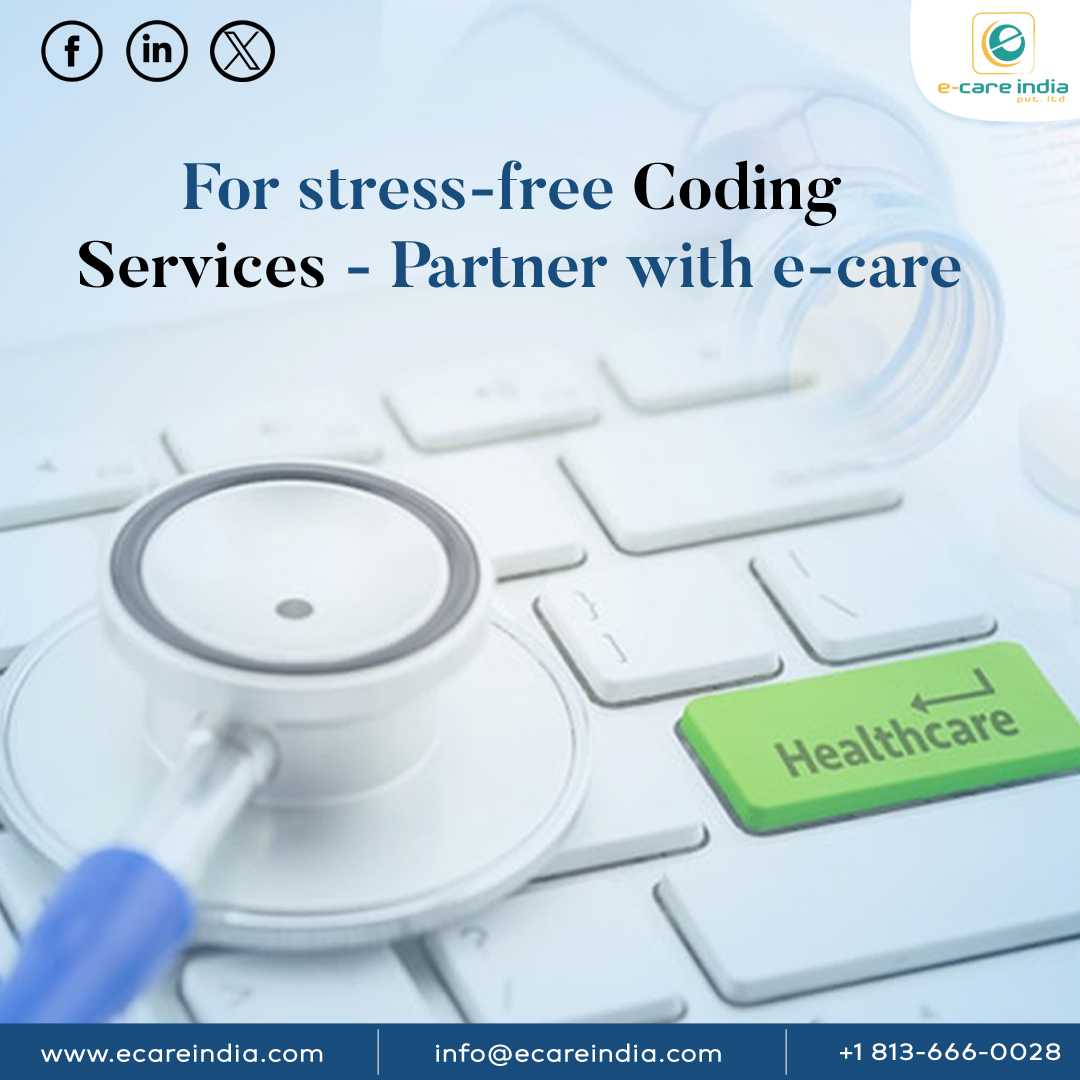 ecareindia's tweet image. For stress-free Coding Services - Partner with e-care
ecareindia.com/medical-codingโฆ
Looking out for successful Medical Coding Services? Partner with e-care and experience success with low denials and high returns!
#medicalcodingservices #medicalcodingcompany #medicalcodingoutsourcing