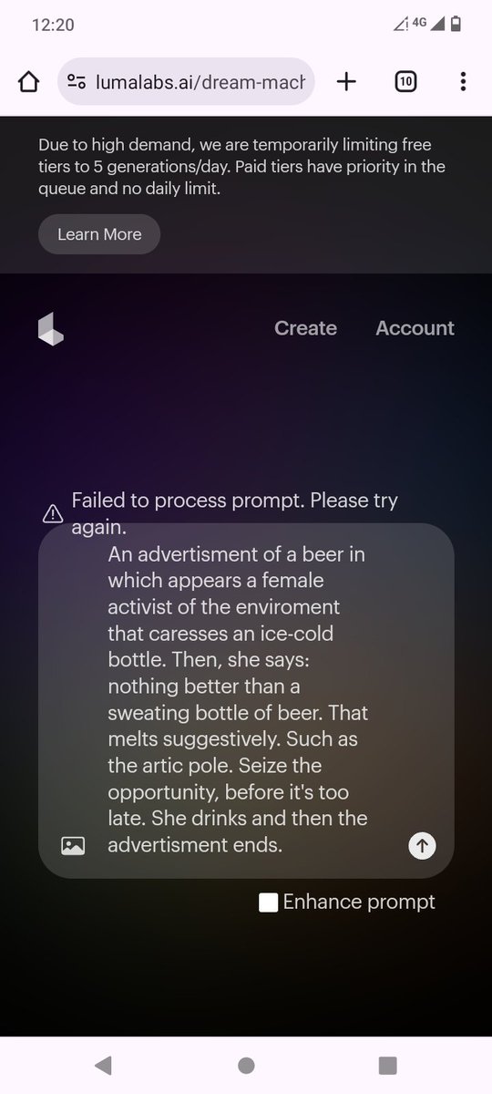 aboutbianco's tweet photo. Estoy a un failed prompt de comenzar una brillante carrera en publicidad. https://t.co/WT50bR0mPt