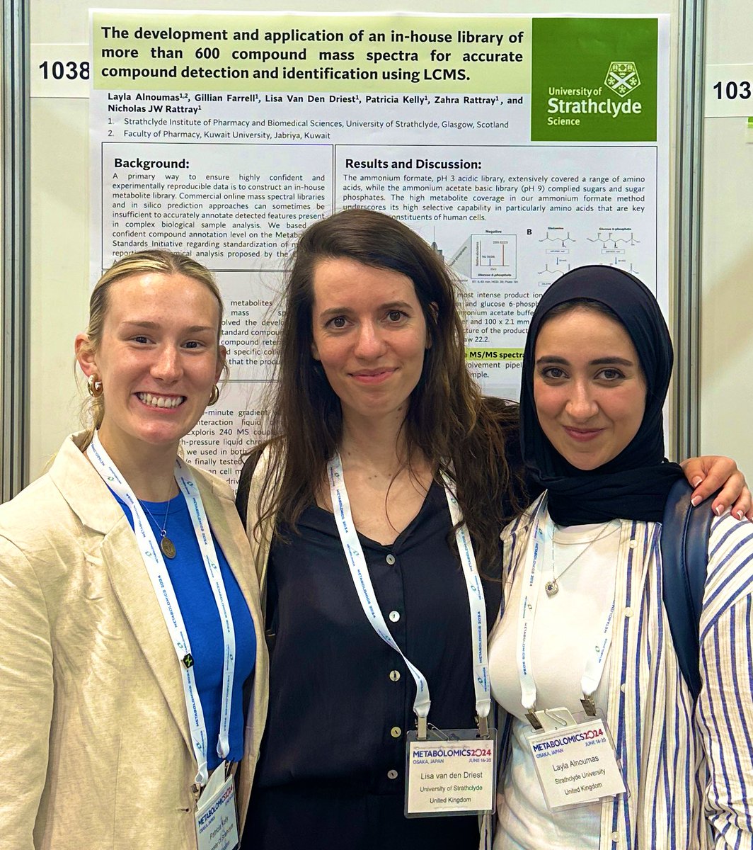 Layla Alnoumas 🌼🌼🌼🌼 (@lalnoumas1) on Twitter photo Glad to meet with many metabolomics experts and participate with a poster of my PhD work supervised by <a href="/NikRattray/">Nik Rattray 🏴🇪🇺⚗️⚖️🔬🧬👨🏻🔬</a> and @z_rattray at the Metabolomics Society Conference in Japan this year with the awesome library team members <a href="/Patricia_EKelly/">Patricia Kelly</a> <a href="/domenicaberard2/">Domenica Berardi</a> <a href="/LisavdDriest/">Lisa van den Driest</a> Glad to meet with many metabolomics experts and participate with a poster of my PhD work supervised by <a href="/NikRattray/">Nik Rattray 🏴🇪🇺⚗️⚖️🔬🧬👨🏻🔬</a> and @z_rattray at the Metabolomics Society Conference in Japan this year with the awesome library team members <a href="/Patricia_EKelly/">Patricia Kelly</a> <a href="/domenicaberard2/">Domenica Berardi</a> <a href="/LisavdDriest/">Lisa van den Driest</a>