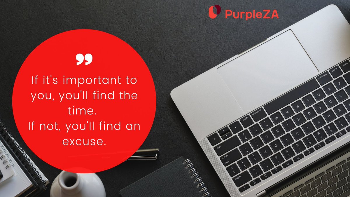 If it's important to you, you'll find the time. If not, you'll find an excuse. 🕒✨ Tell us what you've been putting off and stand a chance to win FREE access to our Time Hacks for Teachers course. #ZAedu #educationforthenation #teachers #neverstoplearning #teachersfollowteachers