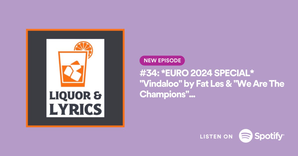 tinyurl.com/4xut8n26

#liquorandlyrics #vindaloo #fatles #alexjames #keithallen #wearethechampions #queen #freddiemercury #brianmay #EURo2024 #EUROfantasy #euro #englandfootball #garethsouthgate #judebellingham #harrykane #germany