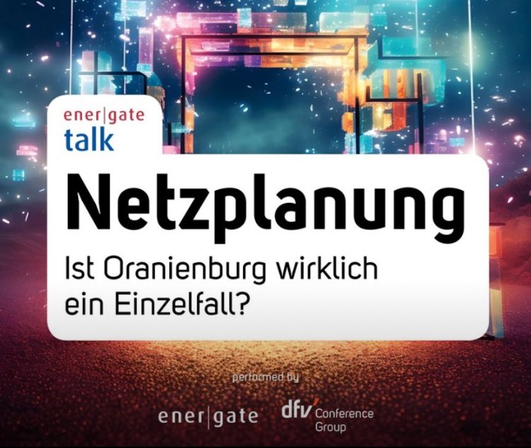 #Netzplanung: Ist Oranienburg wirklich ein Einzelfall?💡 26. Juni 2024, 9:30 – 10:30 Uhr 👉 lnkd.in/e9HC5gyF
#energate-Talk mit den Stadtwerken Oranienburg, der Bundesnetzagentur und #enersis.