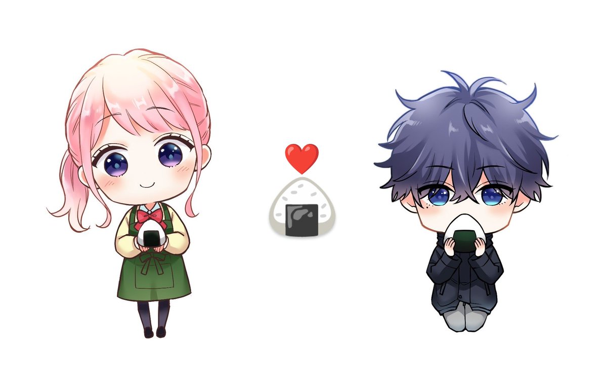 「今日はおにぎりの日だそうですねおにぎりはしらせで是非!今日の黒崎さんはツナマヨを」|岡田ピコ@黒いち3巻2/15発売🌹のイラスト