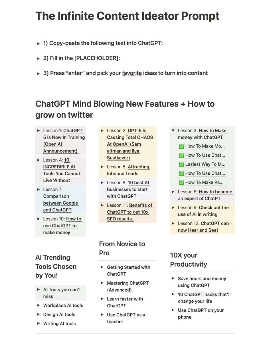 Wolfyvser's tweet image. I just created the unlimited content creation prompt!

I'm giving away:
- Unlimited content ChatGPT glitch
- ChatGPT Crash Course
- How to grow on Twitter (X) guide

Free for 48 hours, next price $79.

Want it?
Like + comment
(Follow so I can dm)