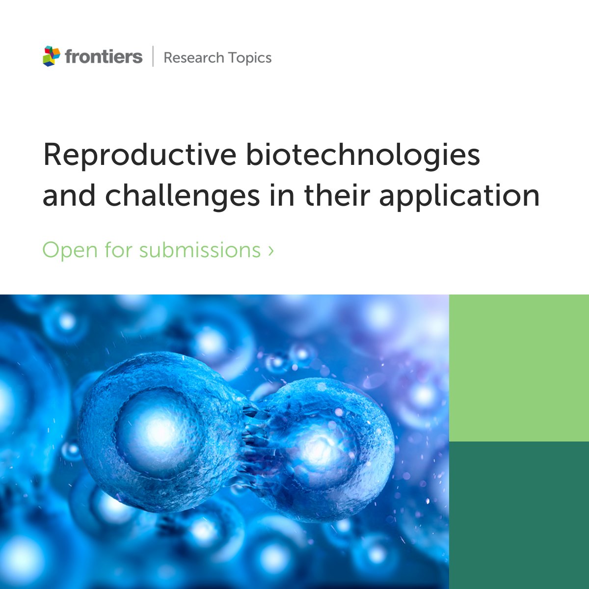 FrontVetScience's tweet image. 🚨 Deadline approaching

📅 30 June 2024

📖 Submit your manuscript to this special issue about Reproductive biotechnologies and challenges in their application.
#researcharticles #Veterinarians 

Find out more 👉fro.ntiers.in/63211VET