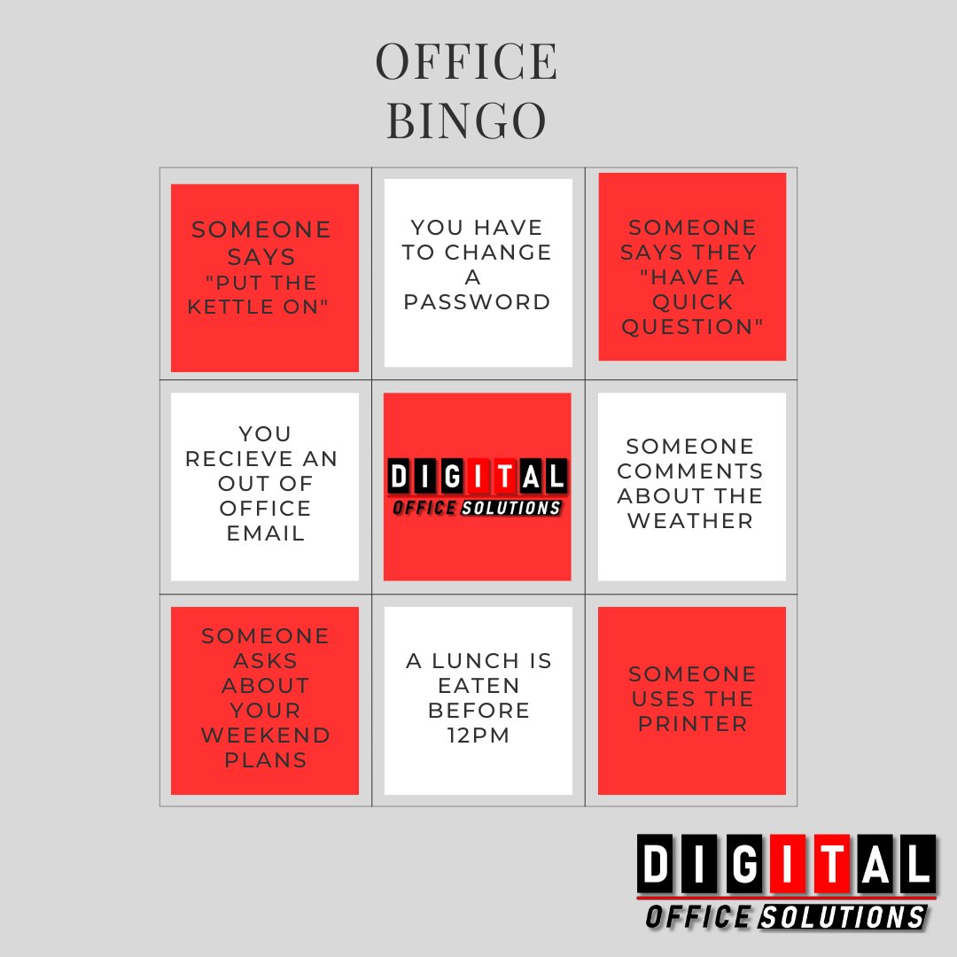 Today is BINGO Day! Who says work can't be fun? Gather your colleagues and get ready for a thrilling round of Office Bingo. It's the perfect way to break the monotony and add excitement to the day! #OfficeBingo #WorkplaceGames #TeamBuilding