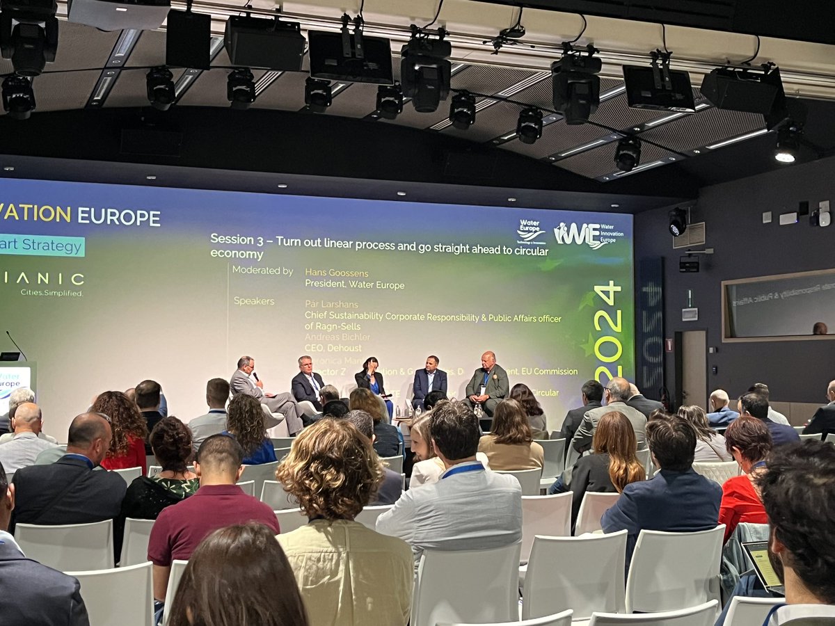 Water Europe (@h20eu) on Twitter photo 🧠Change the mentality from “we are producing waste” to “we are producing resources” -said <a href="/PLarshans/">Pär Larshans</a> from @RagnSells_Group
💎 We have to approach #wastewater with a different legal framework to create a market/consumer demand for new resources.
#WIE2024 #WaterWiseEU 🧠Change the mentality from “we are producing waste” to “we are producing resources” -said <a href="/PLarshans/">Pär Larshans</a> from @RagnSells_Group
💎 We have to approach #wastewater with a different legal framework to create a market/consumer demand for new resources.
#WIE2024 #WaterWiseEU