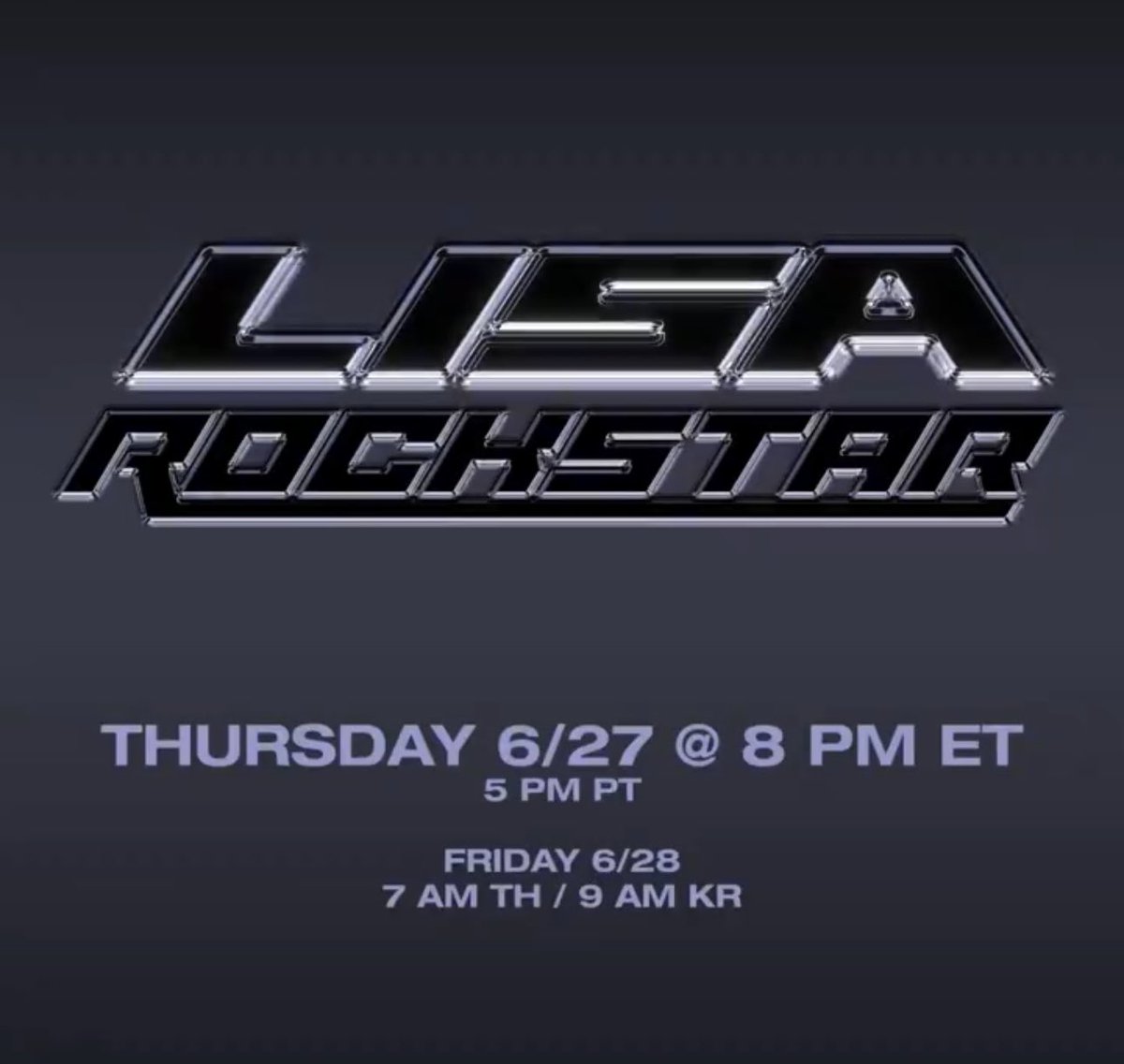 🐾 MOMMY NEW MUSIC 🐾

ROCKSTAR BY LISA
#LISAISCOMING
