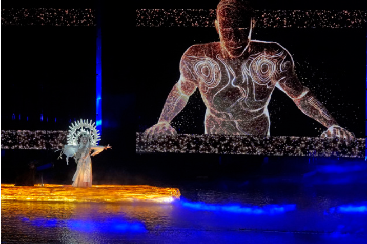 hangzhoufeel's tweet photo. 🤩Now you can watch the 19th #AsianGames opening and closing ceremonies at the Xianghu Lake in #Hangzhou! The 50-minute performance features the Asian Games Digital Torchbearer, blending the spirit of the Asian Games with Chinese romance. [Photo/Hangzhou Daily] #HangzhouStories https://t.co/FkAMzg5Iey