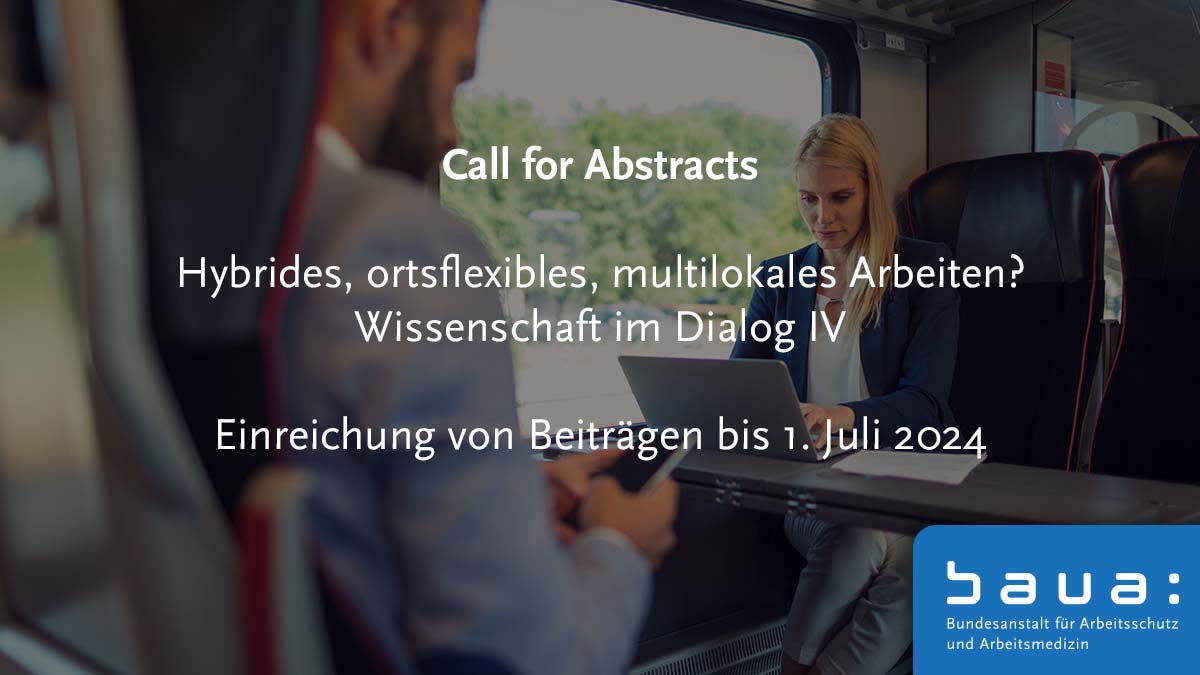 baua_de's tweet image. Wie realistisch ist das Bild vom Arbeiten im Zug oder am See? Diese und weitere Fragen möchten wir im 4. #Dialog zu den Auswirkungen hybrider, ortsflexibler und multilokaler Arbeit diskutieren. Beiträge hierzu können ab sofort eingereicht werden: link.baua.de/bk5
