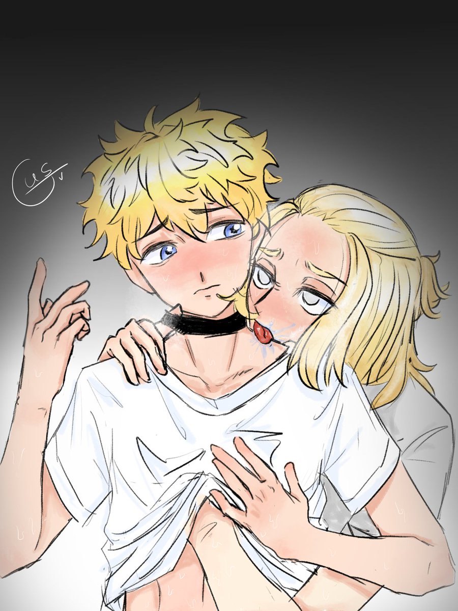 olen_cher's tweet image. day 1: omegaverse
 Guess who's in heat🫢😋?
 Mikey α x Takemichi Ω 🌾🎍
 #alltakeweek2024 #maitake #マイ武